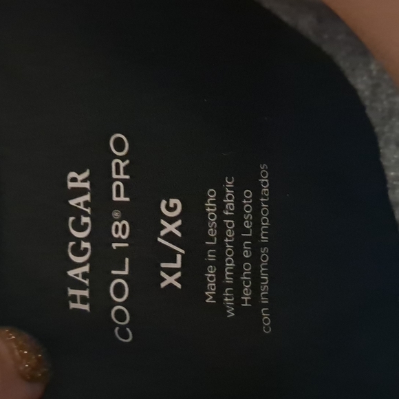 NWOT Haggar Mens XL Grey 1/4 Zip Long Sleeve Cool 18" Pro Pullover Sweatshirt - Picture 6 of 7